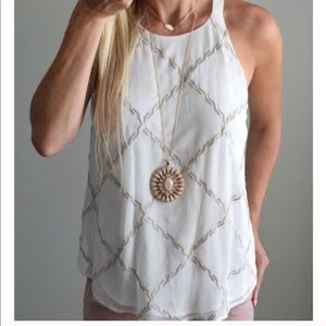 ISO market and spruce tank top